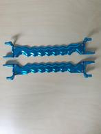 Traxxas xmaxx lipohouders aluminium blauw, Gebruikt, Ophalen of Verzenden, Onderdeel, Nitro