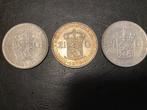 3 Rijksdaalders Wilhelmina 1933, 1938 & 1940 kwaliteit, Postzegels en Munten, Zilver, Koningin Wilhelmina, 2½ gulden, Verzenden