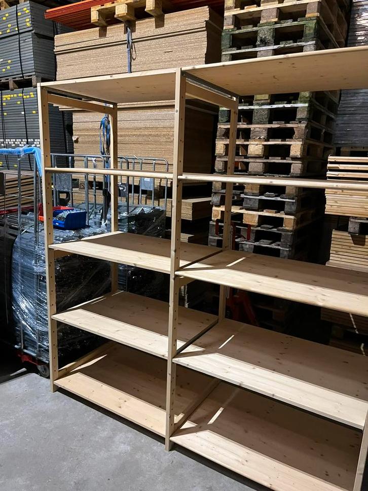 Houten stellingen 60cm diep, Huis en Inrichting, Kasten | Stellingkasten, Ophalen