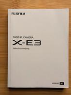 Fujifilm X-E3 Handleiding nederlandstalig, Ophalen of Verzenden, Gelezen, Techniek