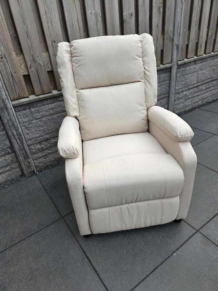 Nieuwe Luxe Relaxstoel, Huis en Inrichting, Fauteuils, Nieuw, Stof, 75 tot 100 cm, Ophalen