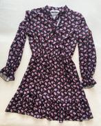Zwarte Jurk met Print - Maat S, Zwart, Ophalen of Verzenden, Zo goed als nieuw, Maat 36 (S)