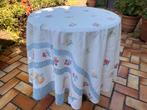 Frans vintage tafelkleed  voor koffie tafeltje Ø 154 cm, Ophalen of Verzenden, Gebruikt, Rond, Binnen