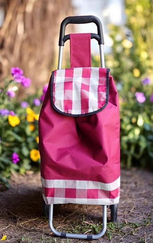 Shopping trolley, Sieraden, Tassen en Uiterlijk, Tassen | Reistassen en Weekendtassen, Zo goed als nieuw, Roze, Minder dan 40 cm