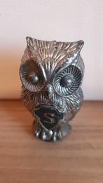 Vintage Metalen Uil Beeldje, Ophalen of Verzenden, Gebruikt, Dier