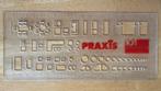 Vintage Praxis inrichtingssjabloon schaal 1:100, Doe-het-zelf en Verbouw, Meetapparatuur, Ophalen of Verzenden, Gebruikt