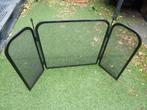 Metalen haardscherm 56 * 96 cm, Ophalen of Verzenden, Gebruikt, Vrijstaande haard, Houthaard