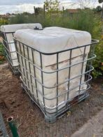 2 x IBC container, samen voor 30 euro met metalen pallet, 150 liter of meer, Ophalen, Gebruikt, Kunststof
