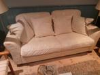2 Design banken creme met losse kussens, Huis en Inrichting, Banken | Bankstellen, Gebruikt, 75 tot 100 cm, Ophalen of Verzenden