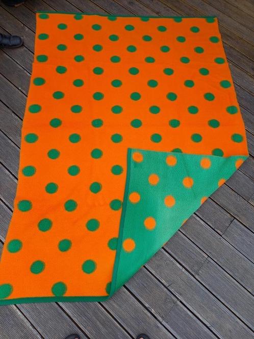Wollen deken, vintage, retro, Huis en Inrichting, Woonaccessoires | Plaids en Woondekens, Gebruikt, Ophalen of Verzenden