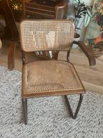 Vintage Stoel met Webbing, Ophalen, Gebruikt, Bruin, Eén