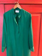 Herzen’ s Angelegenheit gave groene zijde jurk, Kleding | Dames, Maat 38/40 (M), Verzenden, Zo goed als nieuw, Onder de knie