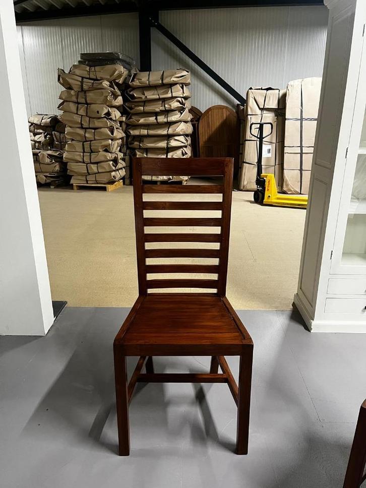 Teak eetkamer stoel (ook set van 4), Huis en Inrichting, Stoelen, Nieuw, Eén, Hout, Bruin, Ophalen