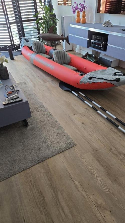 Intex Excursion Pro K2, Watersport en Boten, Kano's, Nieuw, Canadese kano of Open kano, Twee personen, Opblaasbaar, Met peddels