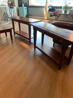 Country house Side tabel &  Salon tafel set van 4, Huis en Inrichting, Tafels | Salontafels, Zo goed als nieuw, 75 cm of meer