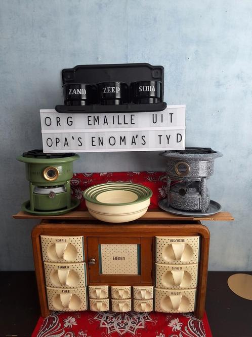 👌Origineel EMAILLE & mooie nostalgie in orgn. staat, Antiek en Kunst, Antiek | Emaille, Ophalen of Verzenden