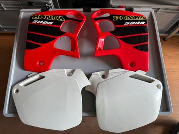 Honda CR500 2001 OEM radiateur kappen en zijnummerplaten beschikbaar voor biedingen