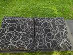2 zwart witte grote kussens (70x70cm), Huis en Inrichting, Woonaccessoires | Kussens, Ophalen, Nieuw, Zwart, Vierkant