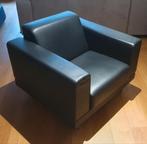 Fauteuil en voetenbank., Huis en Inrichting, Fauteuils, Ophalen, Zo goed als nieuw, 75 tot 100 cm, 50 tot 75 cm