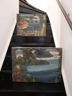 2 Afrikaanse schilderijen, Ophalen