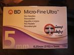 BD Micro-Fine Ultra 0,25mm (31G) x 5mm, Diversen, Ophalen of Verzenden, Nieuw