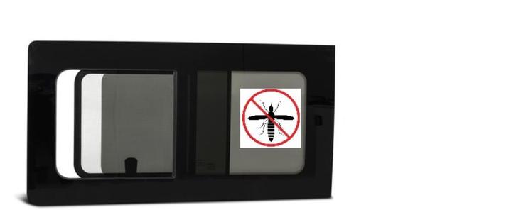 Schuifraam met vliegenhor Volkswagen Transporter T5, T6, Auto-onderdelen, Ruiten en Toebehoren, Volkswagen, Nieuw, Ophalen