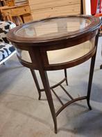 Royale bijzettafel met deksel, Ophalen, Rond, Hout, Minder dan 55 cm