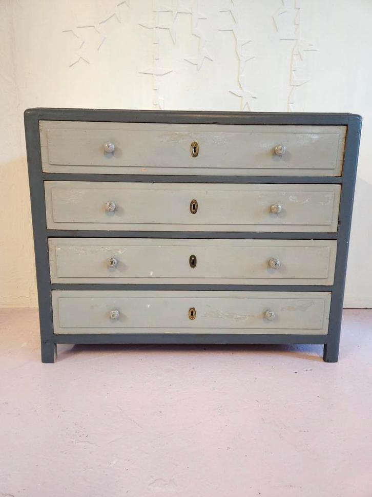 Vintage ladekast, Huis en Inrichting, Kasten | Ladekasten, Gebruikt, Minder dan 100 cm, 50 tot 100 cm, 25 tot 50 cm, Ophalen
