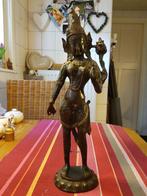 Zeer gr Bronzen Shiva Beeld, fraai gedecoreerd & gepatineerd, Ophalen of Verzenden