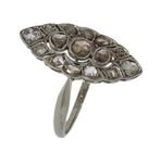 Diamanten 14k gouden vintage dames prinsessen ring luxe