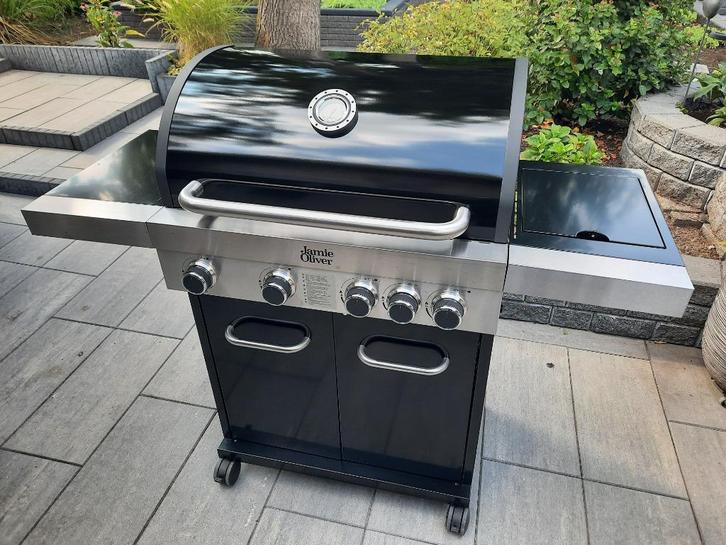 Jamie Oliver gas-BBQ S4 Classic, zeer weinig gebruikt, Tuin en Terras, Gasbarbecues, Zo goed als nieuw, Ophalen