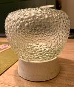 Grote vintage plafond/wandlamp uit voormalig DDR, Ophalen of Verzenden, Gebruikt, Glas, Retro, vintage