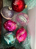 6 verschillende oude kerstballen., Diversen, Kerst, Ophalen of Verzenden, Gebruikt