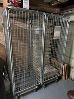 2 stalen rolcontainers transportkar met deur. Afsluitbaar, Ophalen, Gebruikt, 50 tot 100 cm, Minder dan 100 cm