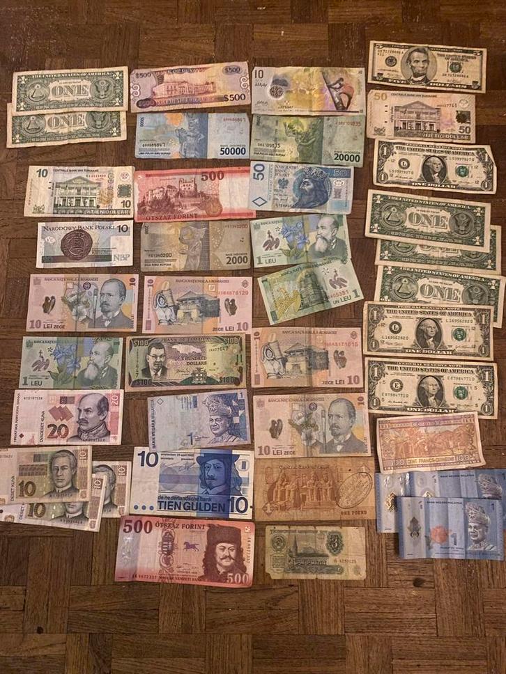 Collectie Oud Geld - Diverse Valuta, Postzegels en Munten, Munten en Bankbiljetten | Toebehoren, Overige typen, Ophalen