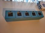 Houten kistje.                    Kleur blauw., Ophalen of Verzenden, Gebruikt