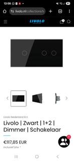 Livolo touch schakelaar dimmer 1+2, Ophalen of Verzenden, Nieuw, Schakelaar