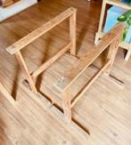 2 x 90's stevige houten schragen, Doe-het-zelf en Verbouw, Werkbanken, Ophalen, Gebruikt, 70 tot 120 cm