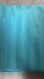 2 (fop) gordijnen Aquablauw, Huis en Inrichting, Ophalen, Zo goed als nieuw, Blauw, 200 cm of meer