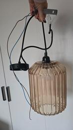Glazen hanglamp, Huis en Inrichting, Lampen | Hanglampen, Ophalen of Verzenden, Zo goed als nieuw, Glas, Modern
