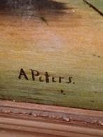 Antiek schilderij oliverf doek, Antiek en Kunst, Ophalen