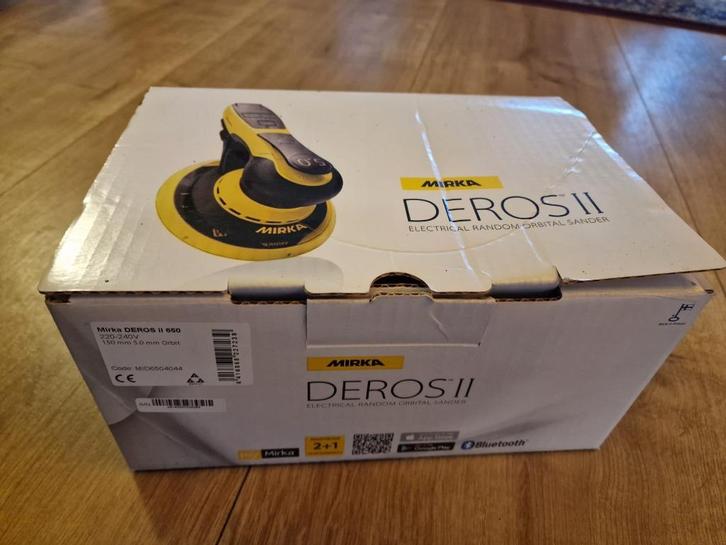 mirka deros 2 schuurmachine, Doe-het-zelf en Verbouw, Gereedschap | Schuurmachines, Gebruikt, Excentrische schuurmachine, 600 tot 1200 watt
