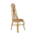 Mid Century Boho Bamboe Rotan Stoel Italiaans Sixties Design, Ophalen of Verzenden