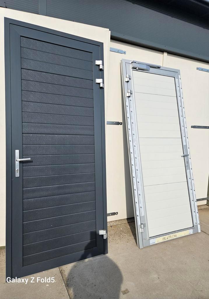 3 Nieuwe Mandeuren - Antraciet/Gebroken Wit - Harderwijk, Doe-het-zelf en Verbouw, Deuren en Horren, Nieuw, Buitendeur, 215 cm of meer