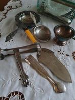 Diverse brocante verzilverde theezeefjes etc., Ophalen of Verzenden