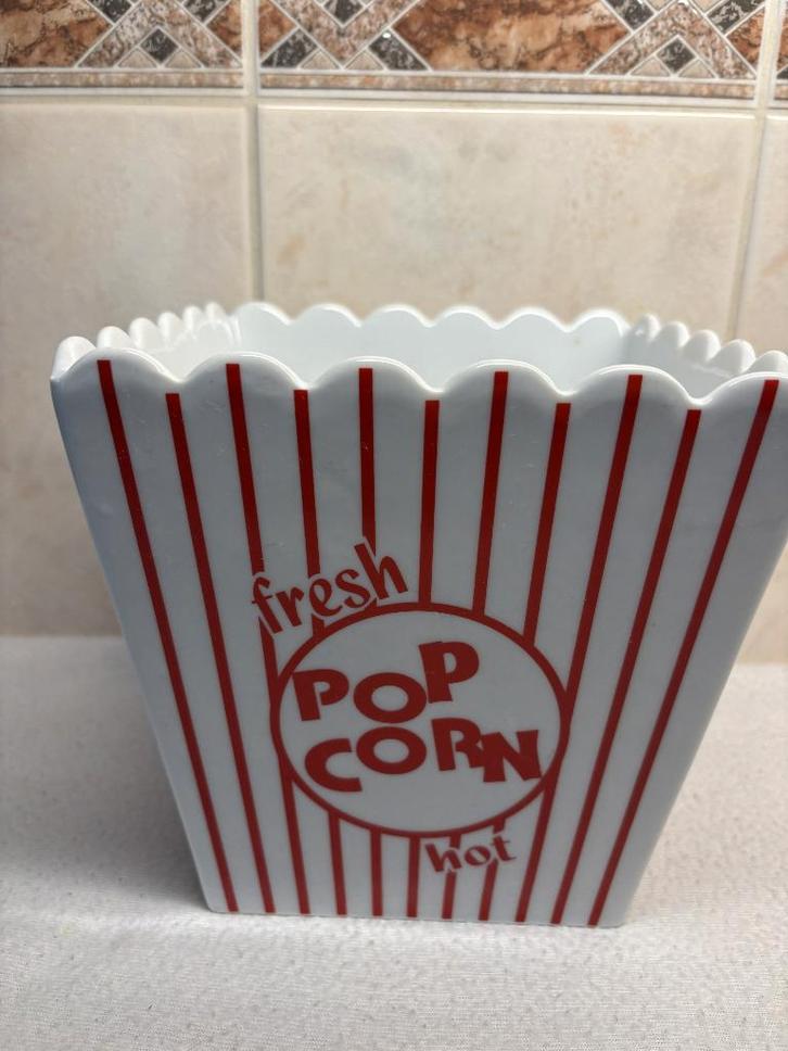 Vierkante Popcorn Bak, Antiek en Kunst, Curiosa en Brocante, Ophalen of Verzenden