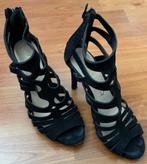 Unisa sandalen / halfhoge open pumps met hoge hakken, Zwart, Zo goed als nieuw, Unisa, Sandalen of Muiltjes