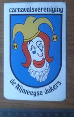 Sticker - Carnavalsvereniging De Nijmeegse Jokers, Verzenden, Zo goed als nieuw, Bedrijf of Vereniging