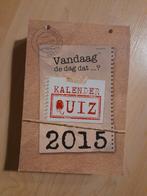 NIEUW KALENDER QUIZ 2015 Vandaag de dag dat, Ophalen of Verzenden, Nieuw, Overige onderwerpen