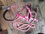 Halsterset roze full, Dieren en Toebehoren, Ophalen of Verzenden, Zo goed als nieuw, Western